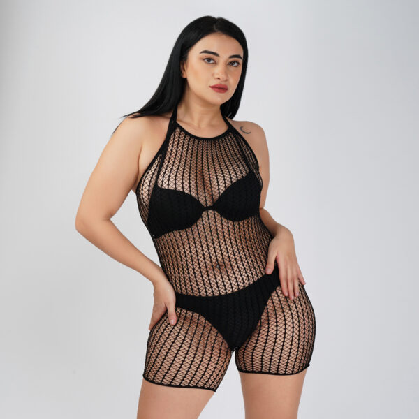 Black Web Bodysuit